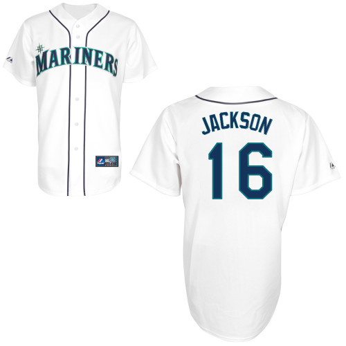 Austin Jackson #16 Youth Baseball Jersey-Seattle Mariners Authentic Home White Cool Base MLB Jersey